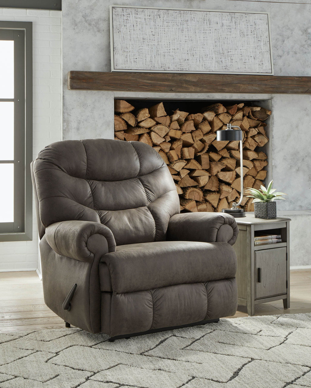 Temps de caméra - Fauteuil inclinable Zero Wall - Similicuir - Gris anthracite