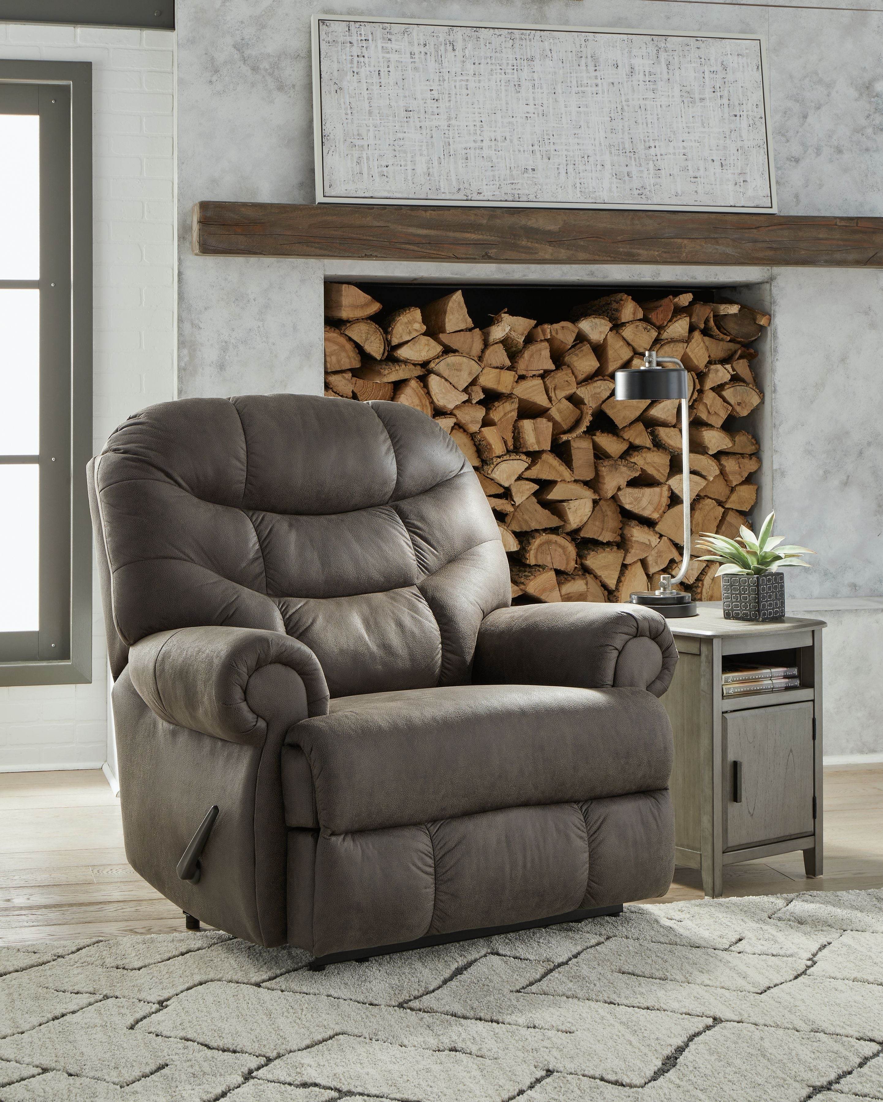 Temps de caméra - Fauteuil inclinable Zero Wall - Similicuir - Gris anthracite