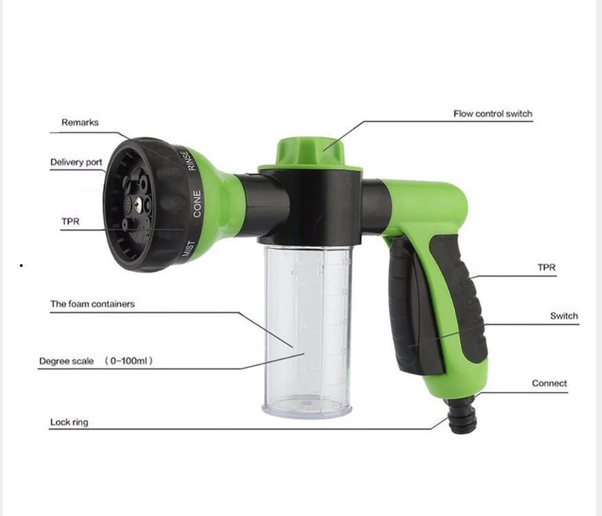 Pistolet à mousse haute pression pour automobile, générateur de mousse pour produits ménagers
