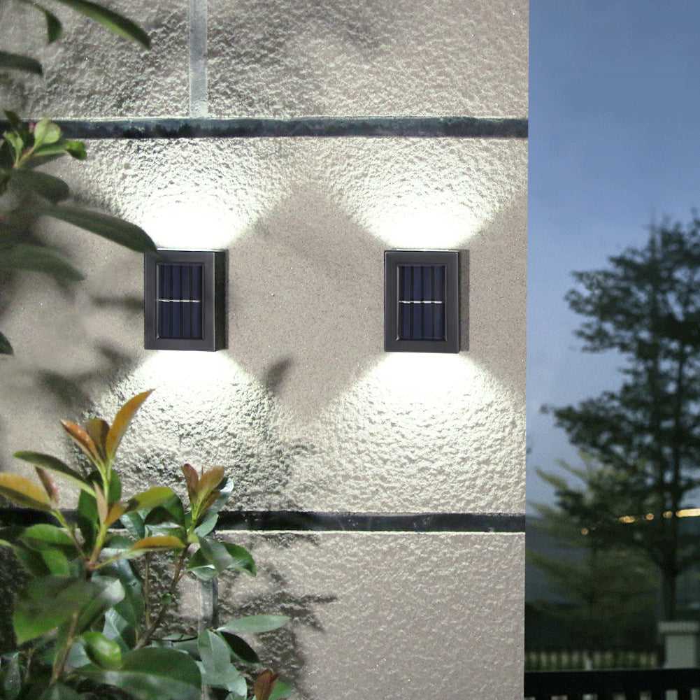 Lampe murale décorative d'extérieur pour jardin, veilleuse solaire