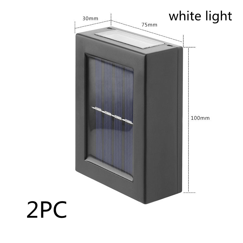 Lampe murale décorative d'extérieur pour jardin, veilleuse solaire