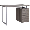Bureau d'ordinateur en bois foncé