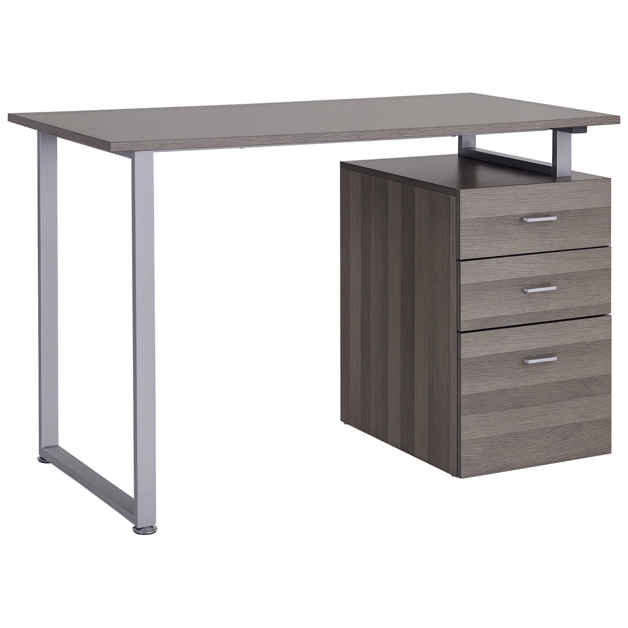 Bureau d'ordinateur en bois foncé