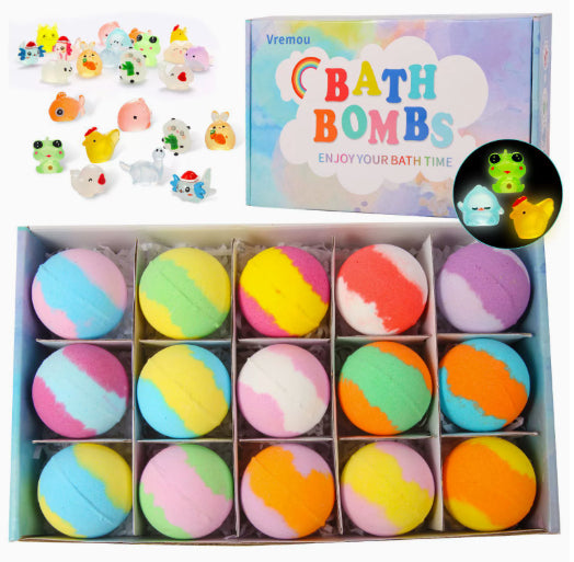 Coffret de bombes de bain phosphorescentes pour enfants