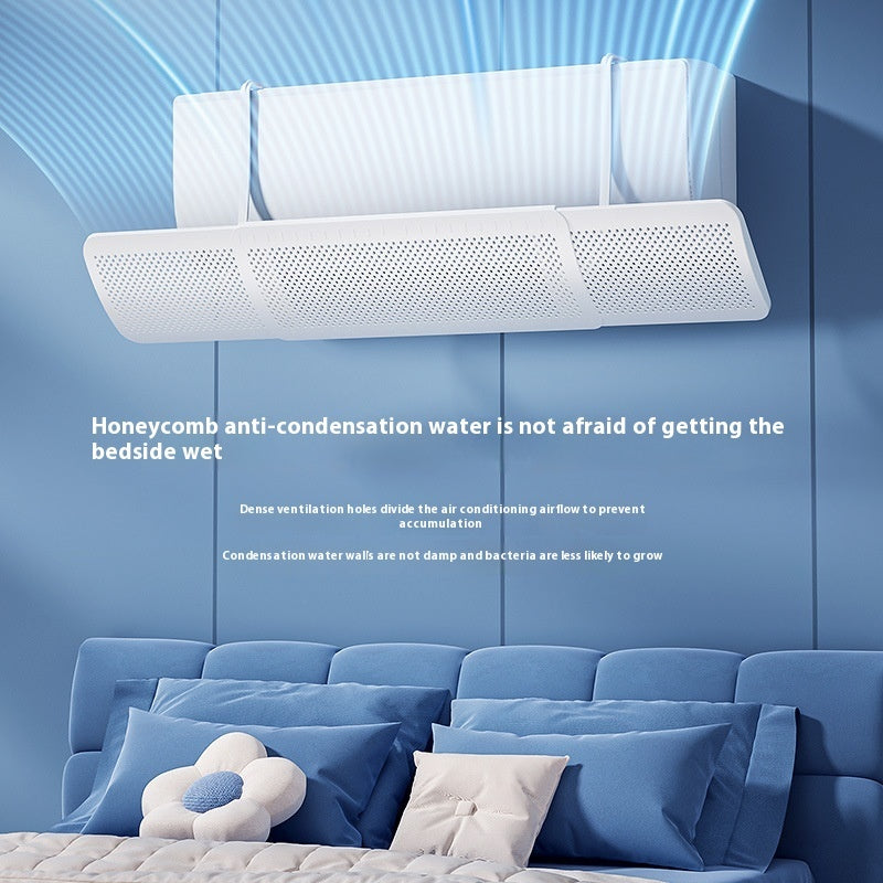 Pare-vent pour climatiseur anti-vent direct, fixation murale universelle, rideau d'air sans installation