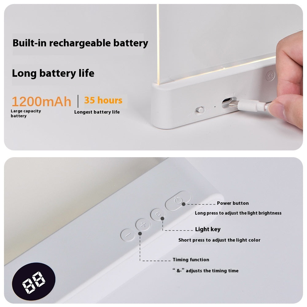 Lampe de lecture LED rechargeable pour tablette