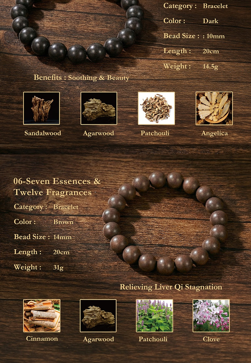 Bracelet de perles, bijou traditionnel de médecine chinoise