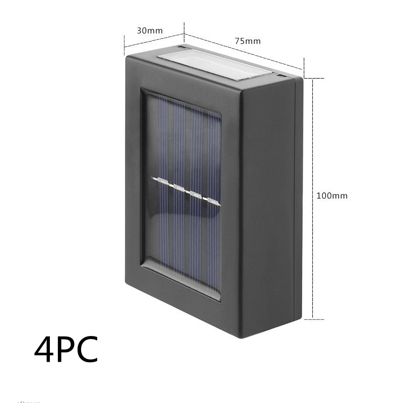 Lampe murale décorative d'extérieur pour jardin, veilleuse solaire