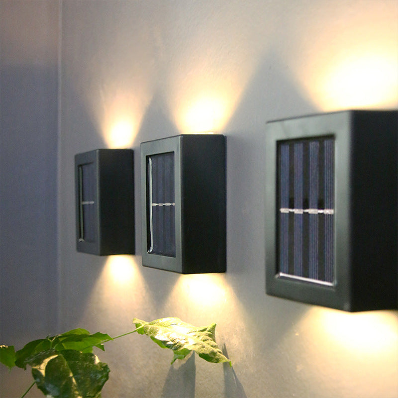 Lampe murale décorative d'extérieur pour jardin, veilleuse solaire