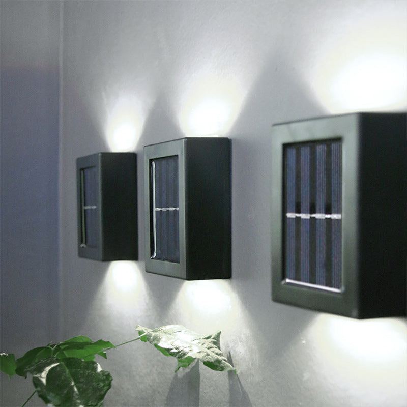 Lampe murale décorative d'extérieur pour jardin, veilleuse solaire