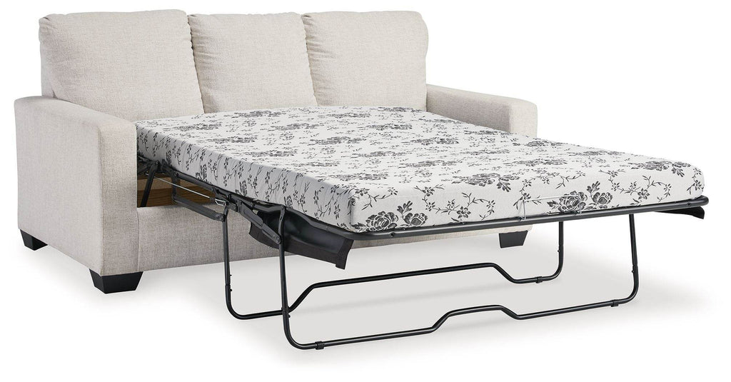 Rannis - Canapé-lit double - Tissu - Neige