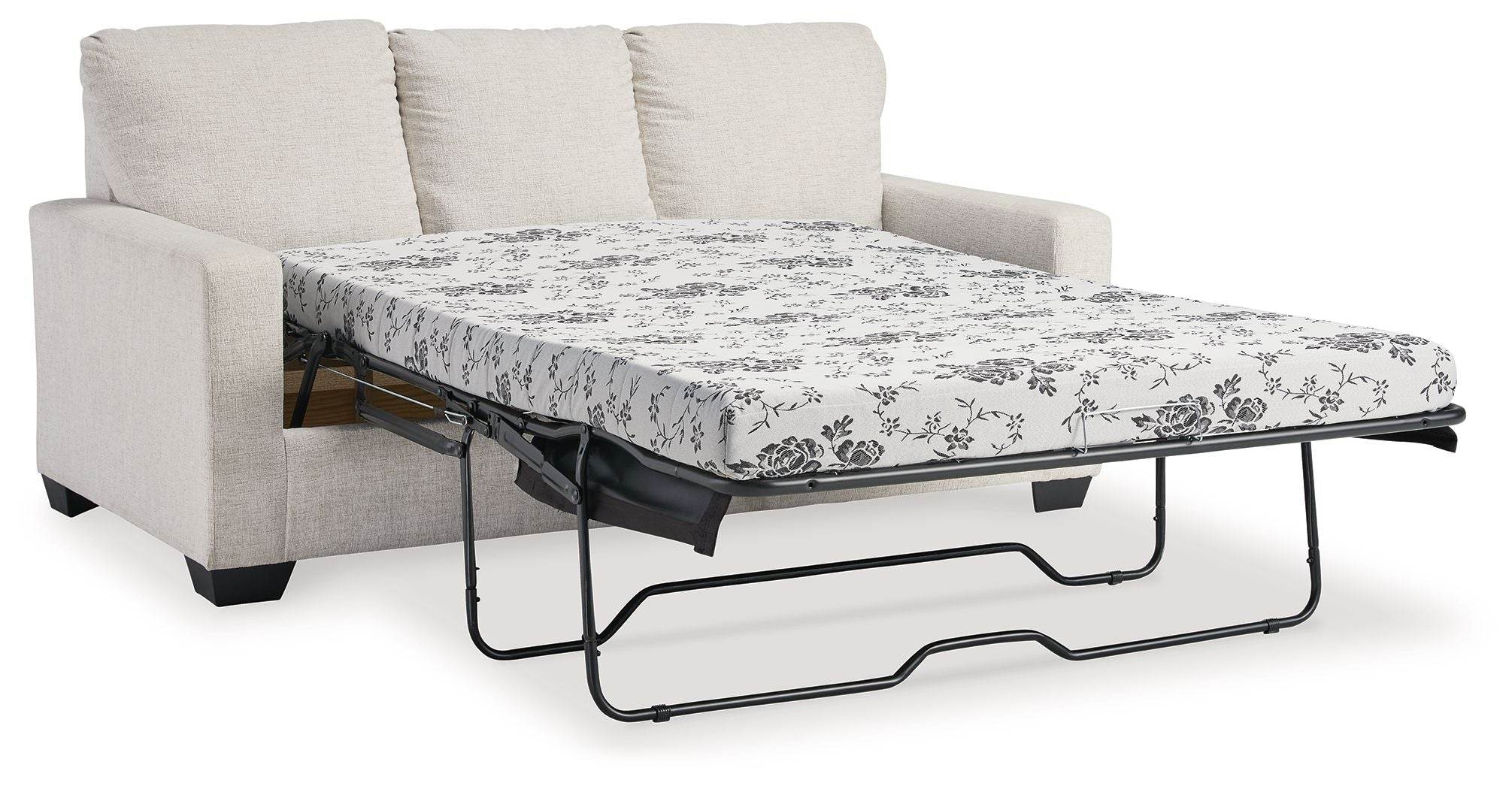 Rannis - Canapé-lit double - Tissu - Neige