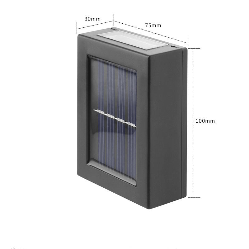 Lampe murale décorative d'extérieur pour jardin, veilleuse solaire