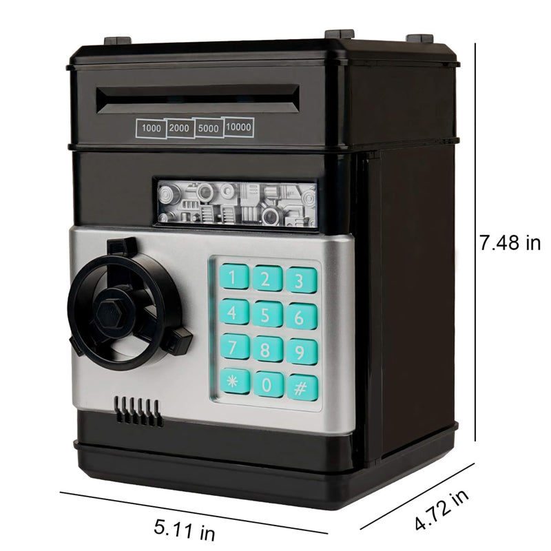 Tirelire électronique, mini distributeur automatique de billets, tirelire à code pour enfants, coffre-fort à motifs.