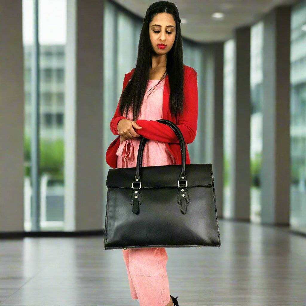 Sac Signature 17", rabat noir