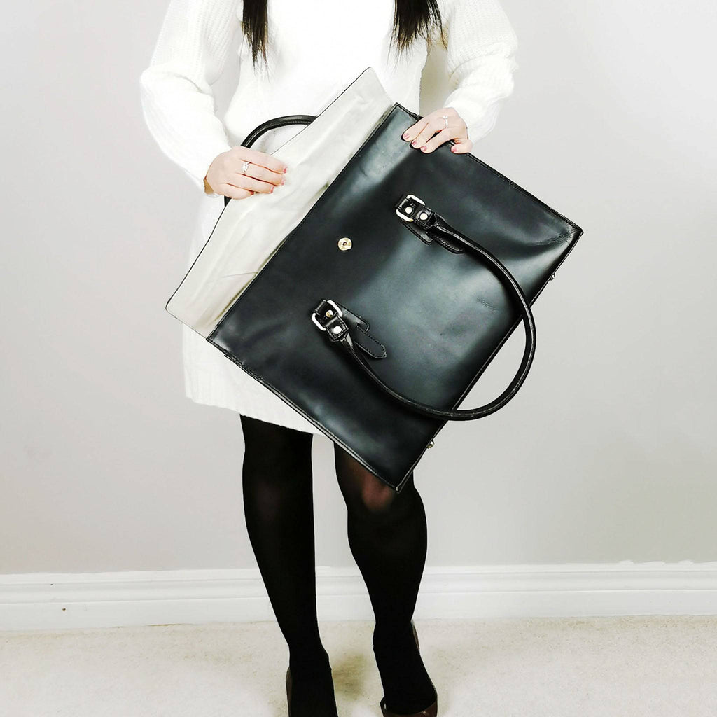 Sac Signature 17", rabat noir