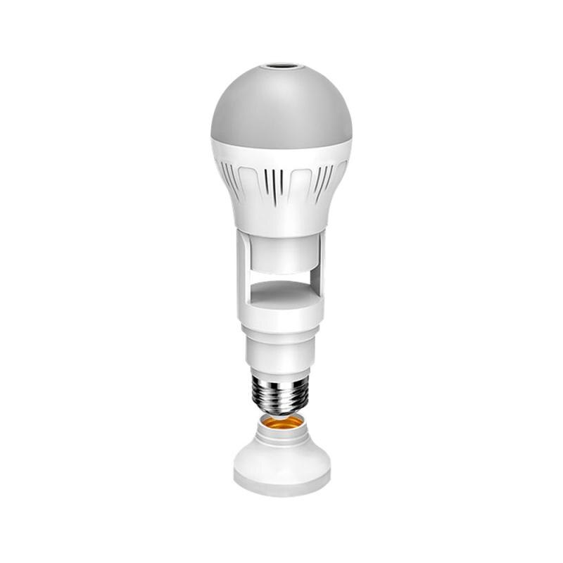 Ampoule lumineuse panoramique cachée à 360° avec caméra Wi-Fi