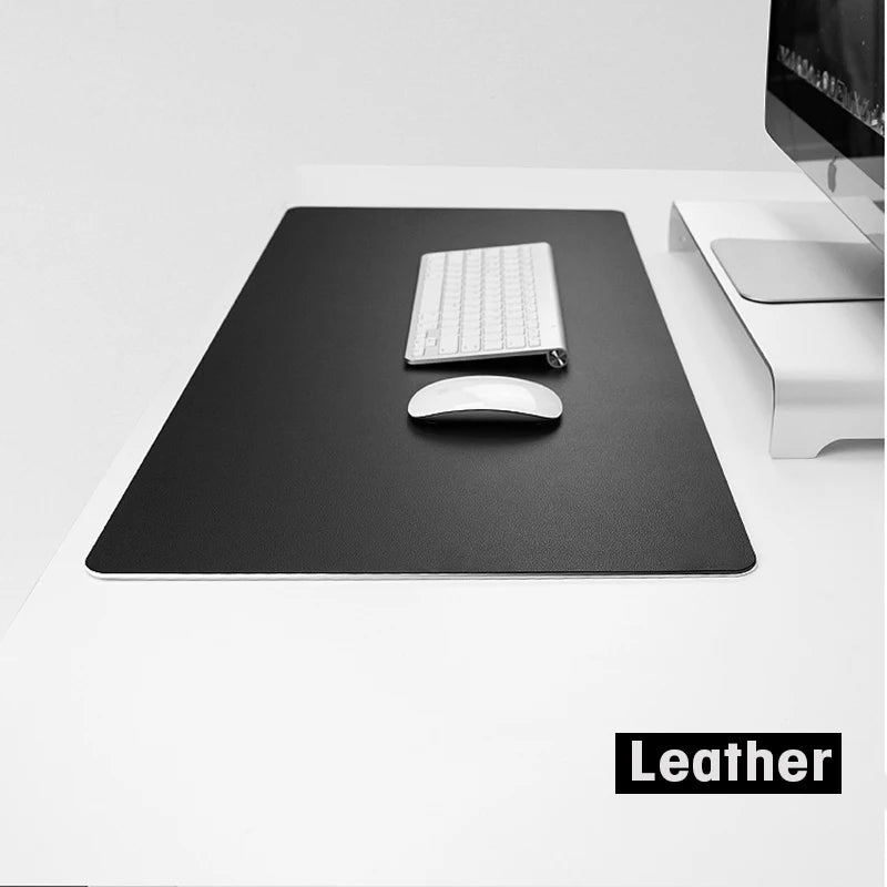 Tapis de souris en aluminium et métal, rigide, lisse et fin, double face, imperméable, pour ordinateur, bureau et maison. Tapis de souris pour gamer, idéal pour les jeux vidéo et la maison.