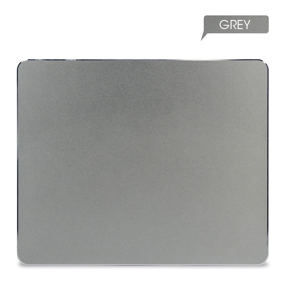 Tapis de souris en aluminium et métal, rigide, lisse et fin, double face, imperméable, pour ordinateur, bureau et maison. Tapis de souris pour gamer, idéal pour les jeux vidéo et la maison.