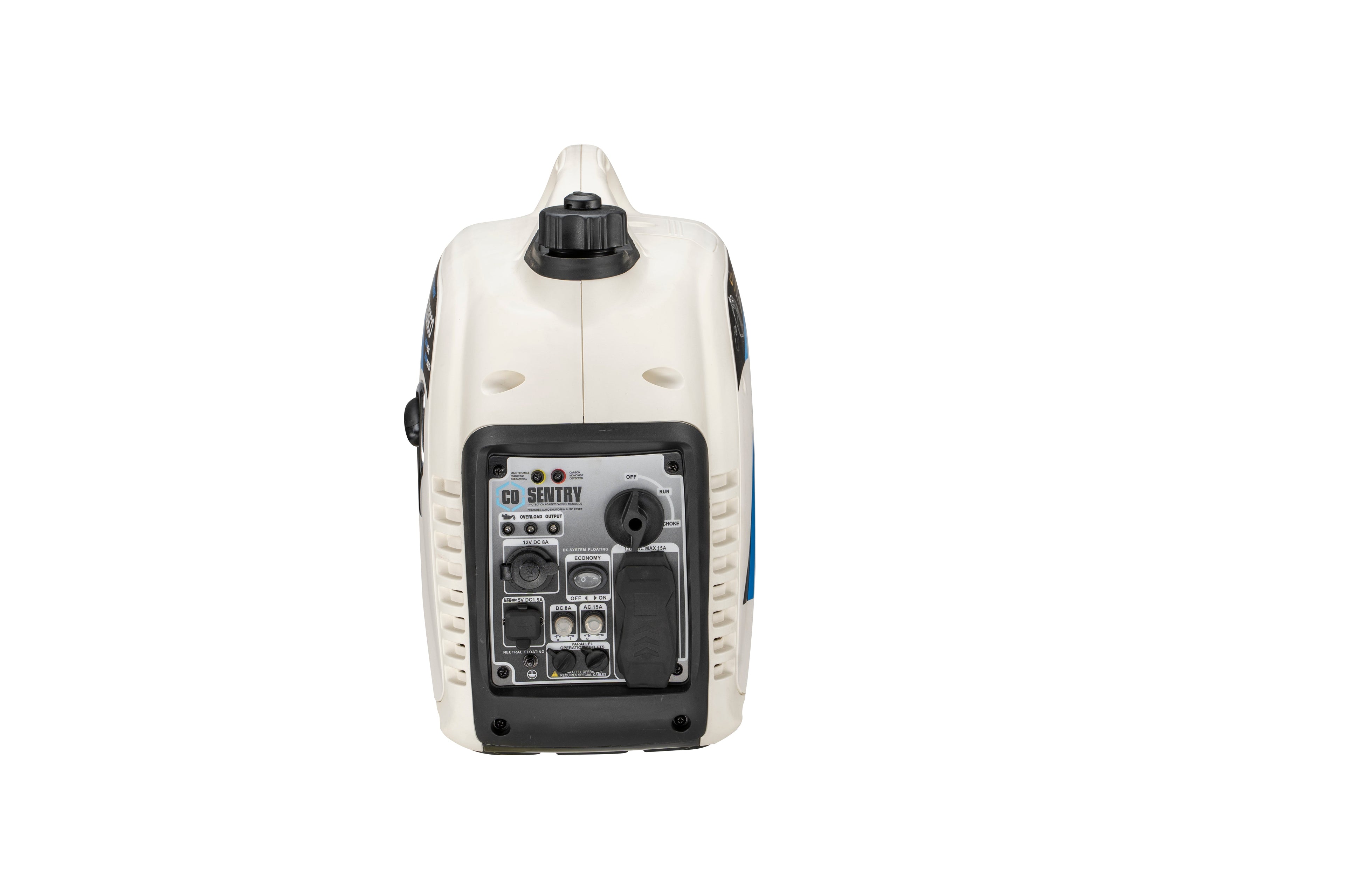 Générateur onduleur portable à essence Pulsar 2 300 W/1 800 W, à démarrage manuel, ultra silencieux, avec système d'arrêt avancé du CO