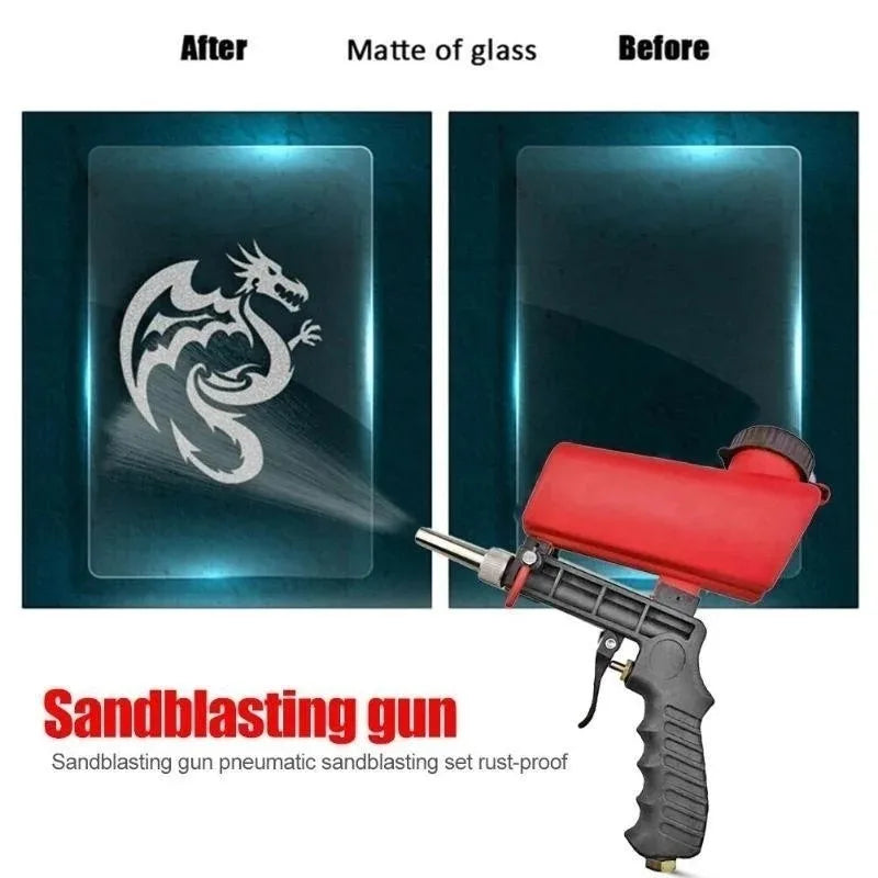 Sableuse portative, pistolet de sablage pneumatique pour enlever la peinture, les taches et la rouille