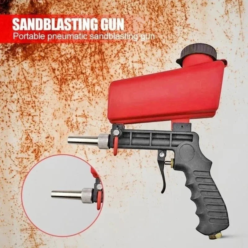 Sableuse portative, pistolet de sablage pneumatique pour enlever la peinture, les taches et la rouille