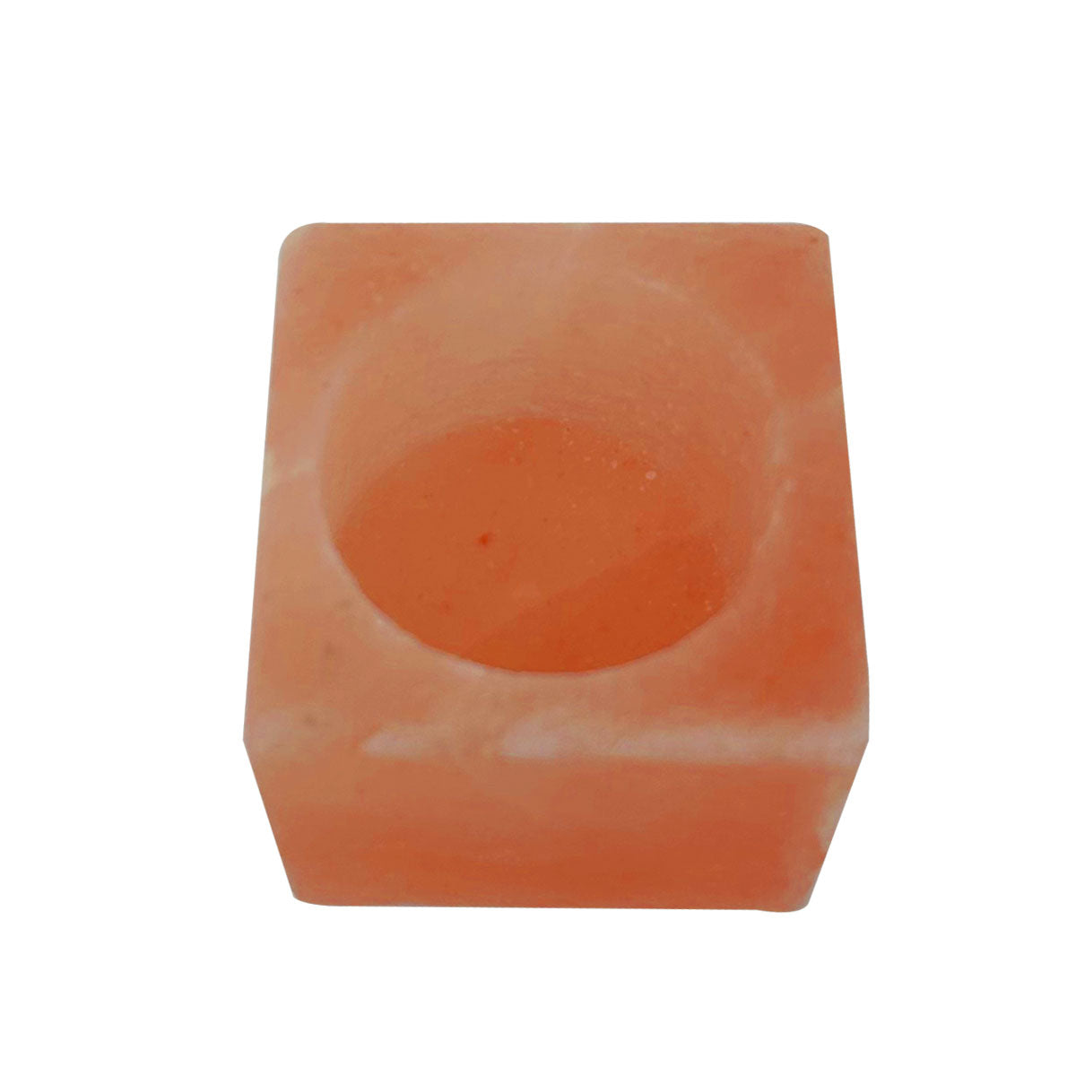 Porte-bougie chauffe-plat en sel rose de l'Himalaya par Pride of India – Bougeoir en sel – Objet de décoration – Idéal pour créer une ambiance apaisante – Parfait pour la maison et le spa – Forme naturelle