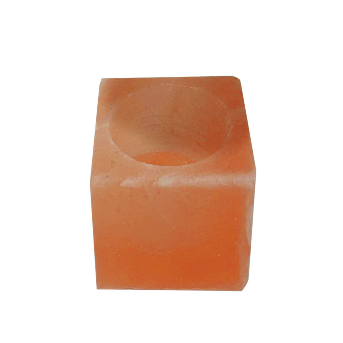 Porte-bougie chauffe-plat en sel rose de l'Himalaya par Pride of India – Bougeoir en sel – Objet de décoration – Idéal pour créer une ambiance apaisante – Parfait pour la maison et le spa – Forme naturelle