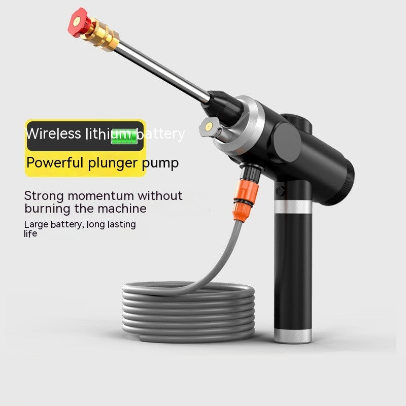 Pistolet à eau portable rechargeable et puissant à haute pression pour le lavage de voiture sans fil
