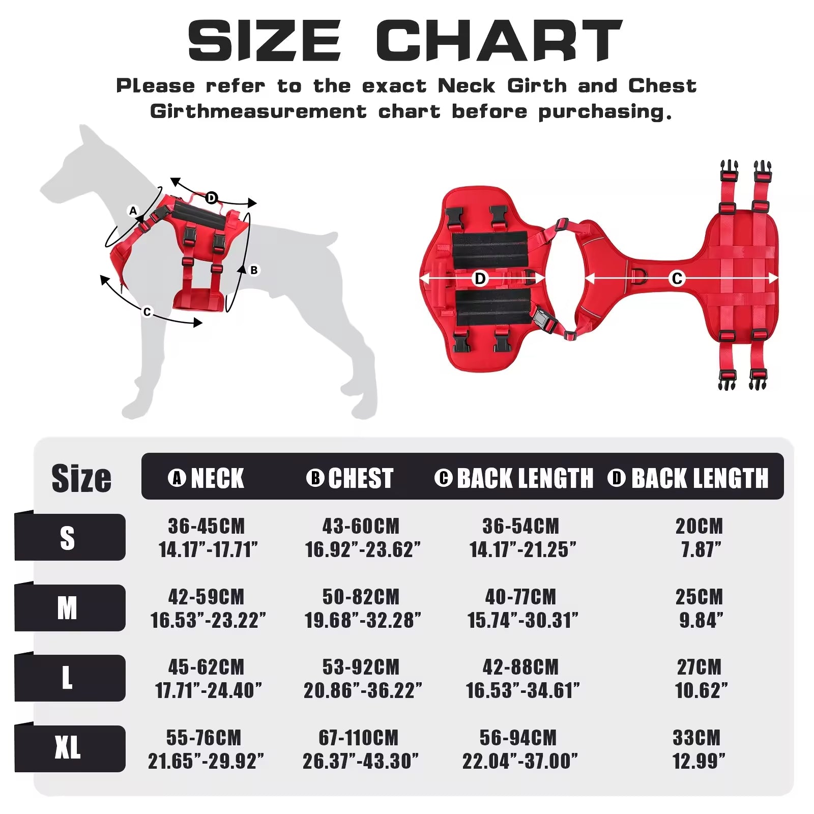 Harnais tactique pour chien de service en nylon durable et résistant à la chaleur, gilet réfléchissant anti-traction réglable avec double poignée pour grands chiens
