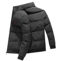 Veste chaude d'extérieur coupe-vent rembourrée en coton, chauffage USB pour l'hiver