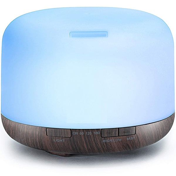 Diffuseur d'huiles essentielles à changement de couleur avec télécommande