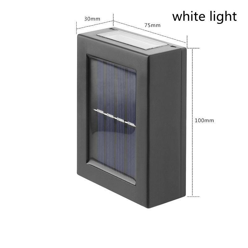 Lampe murale décorative d'extérieur pour jardin, veilleuse solaire