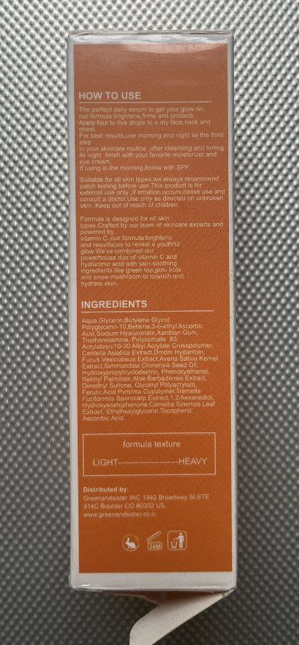 Sérum à la vitamine C Produits de beauté et de soins de la peau