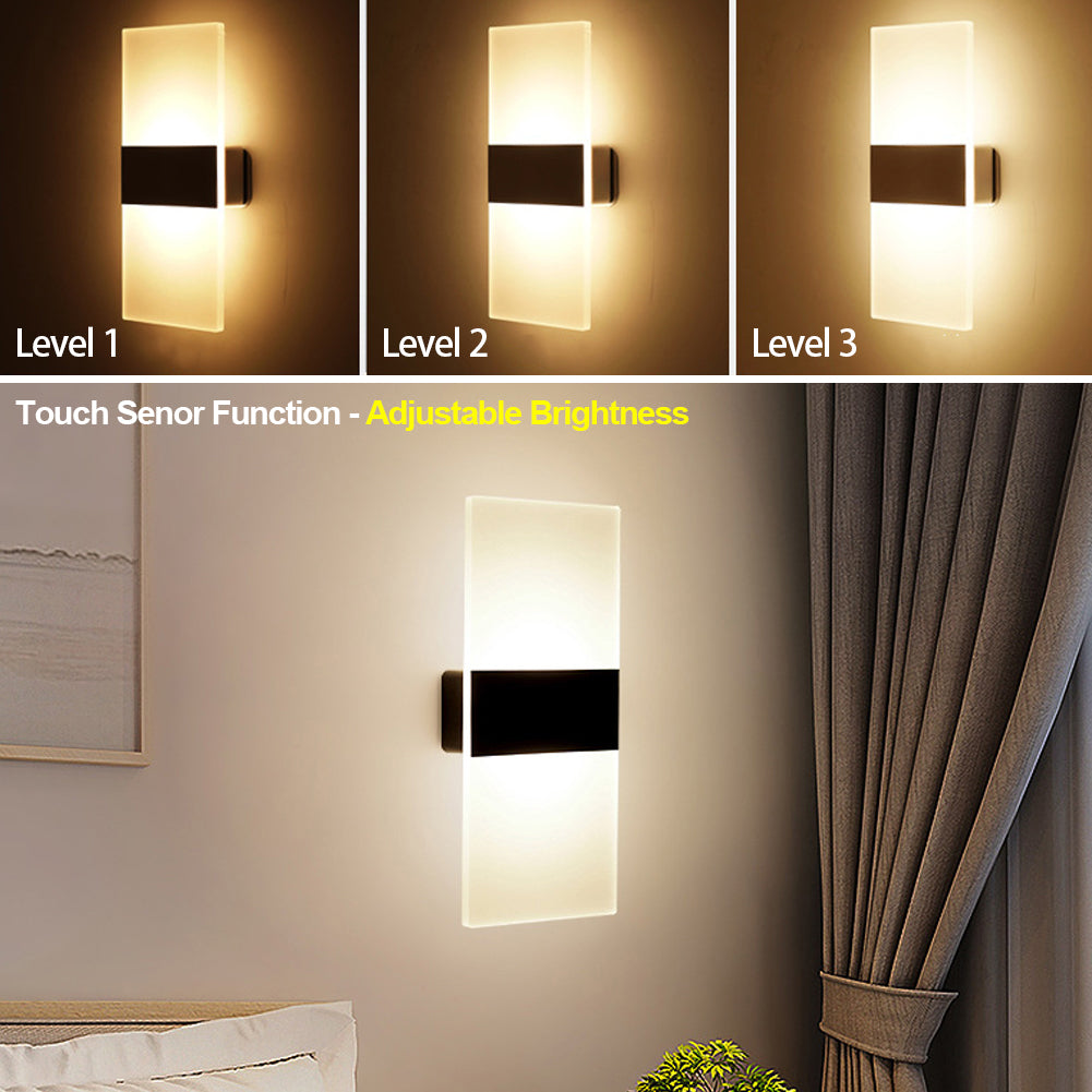 Lampe murale intérieure à chargement USB et détection