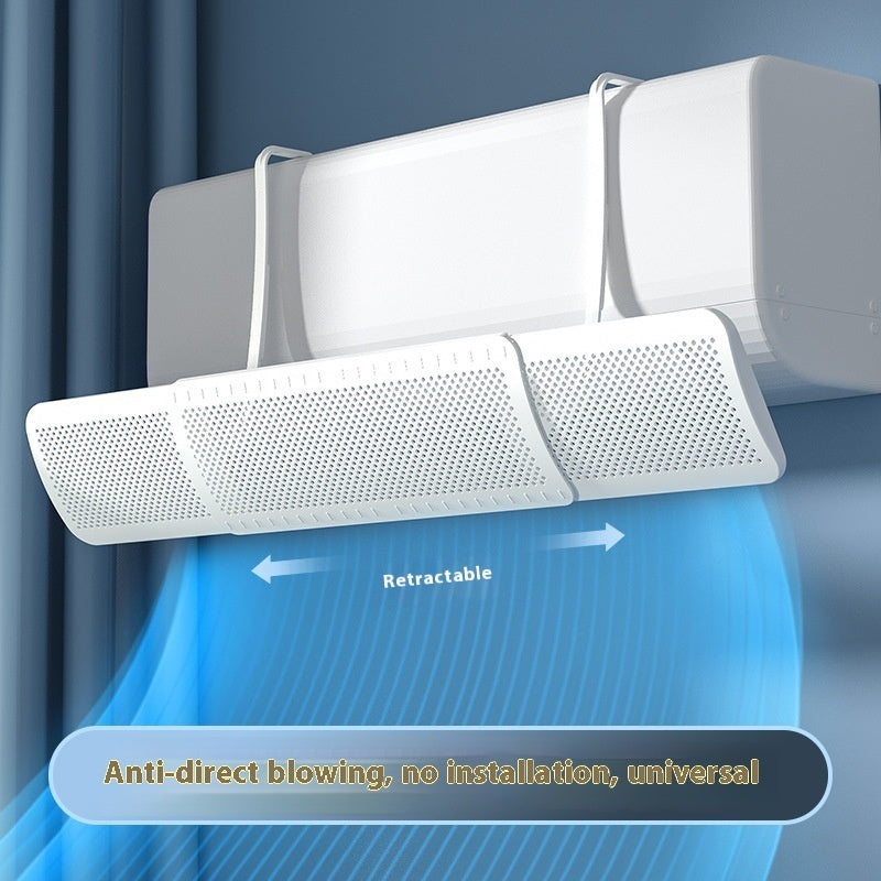 Pare-vent pour climatiseur anti-vent direct, fixation murale universelle, rideau d'air sans installation