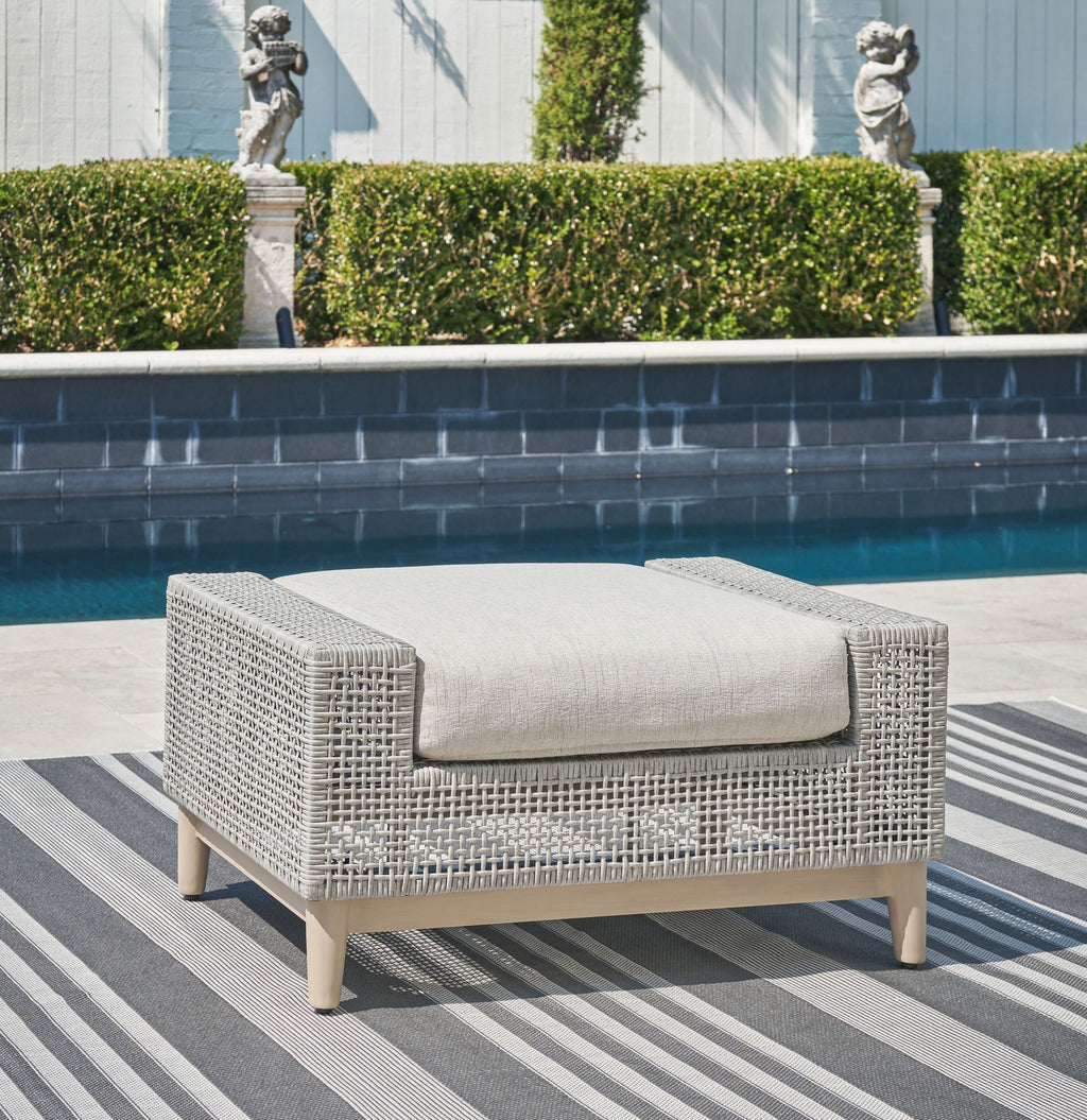 Seton Creek - Pouf avec coussin - Gris