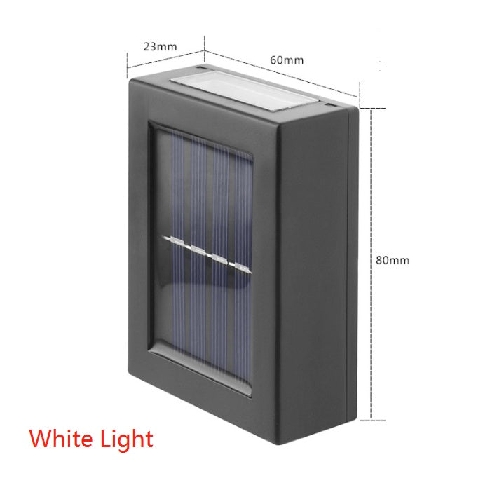 Lampe murale décorative d'extérieur pour jardin, veilleuse solaire