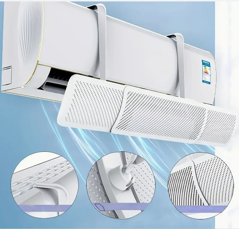 Pare-vent pour climatiseur anti-vent direct, fixation murale universelle, rideau d'air sans installation