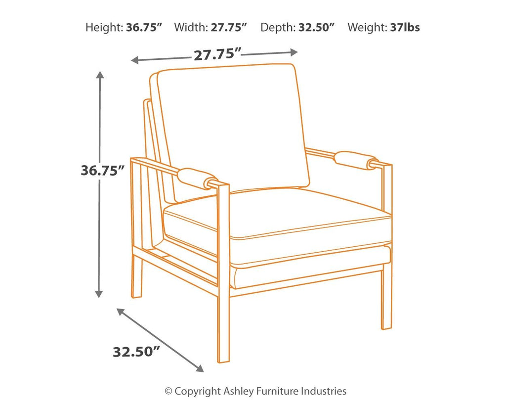 Fauteuil d'appoint Peacemaker - Marron
