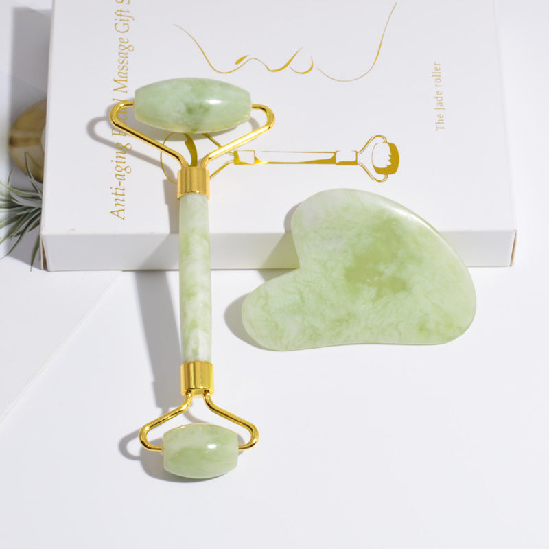 Coffret cadeau rouleau de jade et Gua Sha