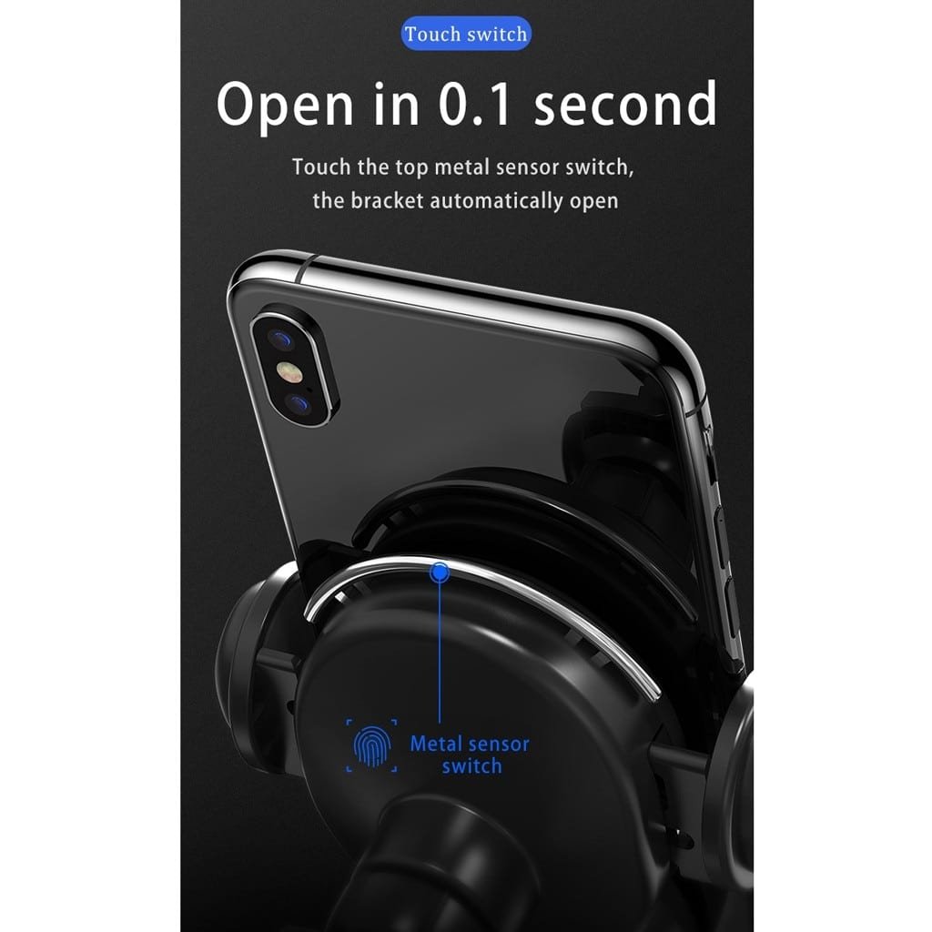 Chargeur rapide sans fil 10 W à fixation automatique pour votre voiture